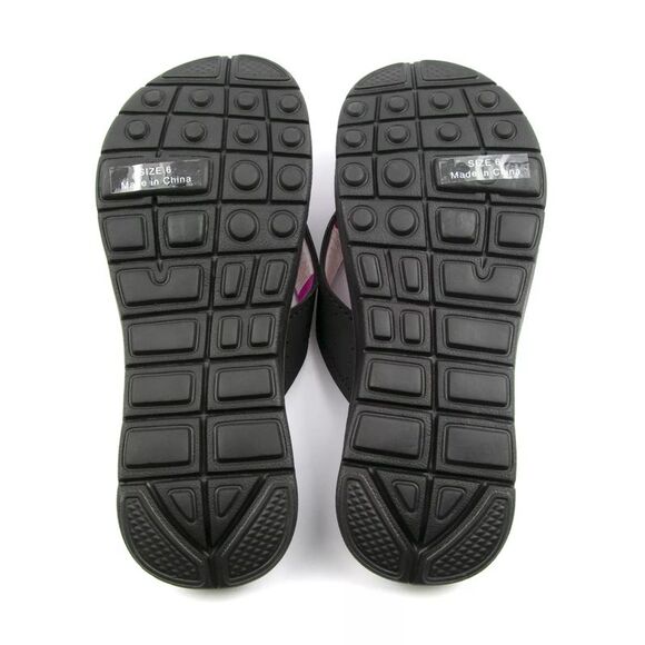 Canyon Sky Women's Memory Foam Flip Flop Sandals in Aztec Black, Size 6 - Picture 6 of 7
